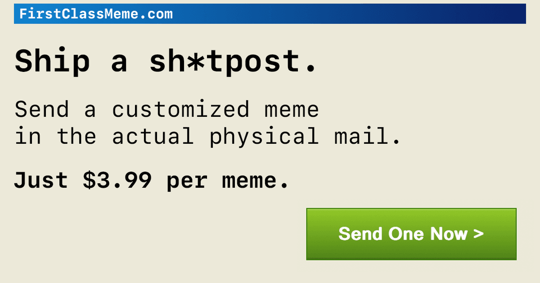 FirstClassMeme